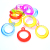 Crystal-like Transparent Color Acrylic Scattered Beads Hanging Hole Hollow round Children's Educational DIY Toys Rewards