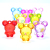 Children's DIY Beaded Big Head Bear Pendant Boys and Girls Toys Rewards Color Acrylic Scattered Beads Mixed Color One Jin