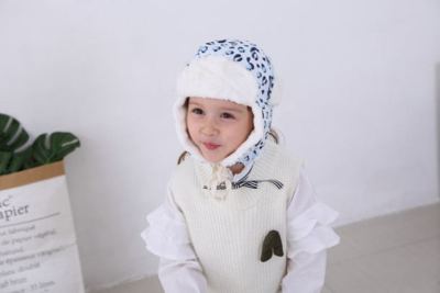 Baby Autumn and Winter Hat for Children 1-3 Years Old Trendy Girl Baby plus Velvet Warm Earflaps Cap Boys and Girls Baby plus Velvet Ushanka