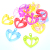 Crystal-like Acrylic Scattered Beads Gem Hanging Hole Peach Heart Transparent Colorful Playground Pond Digging Machine Beaded Mixed Color One Jin