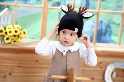 Baby Hat Autumn and Winter 0-3 Months Old Boys and Girls Spring and Autumn Woolen Cap 1-4 Years Old Baby Hat 6-12