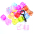 Children Crystal DIY Acrylic Scattered Beads Bow Garland Pendant Children's Imitation Crystal Colorful Beads-Jin about 490
