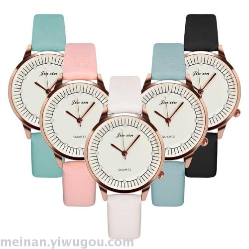 new women‘s simple fashion diamond belt fashion watch