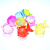 Children's Imitation Crystal Gem Small Fat Fish Pendant Children's Crane Machines Scattered Beads Materials Accessories Mixed Color One Jin