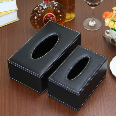 Creative household leather paper towel box simple PU leather paper box household goods paper box manufacturer wholesale customization