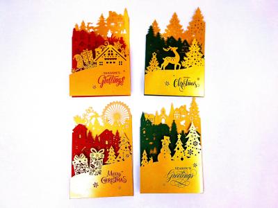 New Christmas CARDS with gilt and wood carving