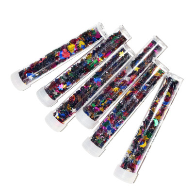 Mixed color sequins happy birthday party sprinkles paper scraps decoration