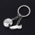 Bowling key chain female creative football key ring car key pendant tennis key chain male engraved word gift