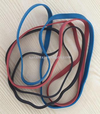 Rubber bands of various colors and sizes