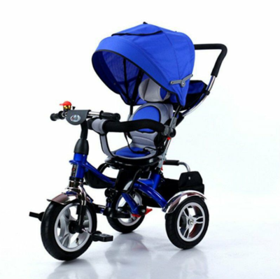 New children's soft seat tricycle bicycle bicycle manufacturers wholesale children push four into three wheels