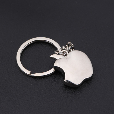 Creative apple key chain metal ping an fruit chain pendant accessories