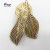 The manufacturer sells gold Leaf female style European and American style Earrings out double layer Creative Alloy Earrings