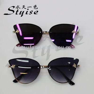 Fashionable metal frame trend joker women's sunglasses 2202