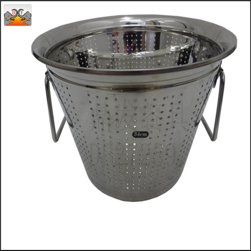 Df27259 Dingfa Stainless Steel Kitchen Hotel Supplies Tableware Small Hole Grain Vegetable Basin