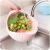 Kitchen three - in - one vegetable basket flip cover wash rice basin and high - wash vegetable dishes wash basket