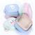 Wheat straw tableware children lunch box lunch box double cartoon fruit box rice shell preservation box