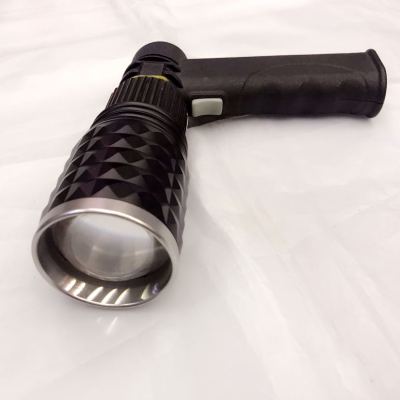 Strong light USB cable rechargeable flashlight,