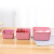 Wheat straw three-in-one lunch box environmental protection belt cover preservation box students multi-layer bento box 