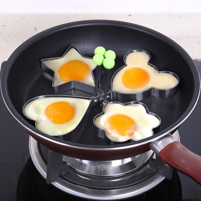 T - thickened stainless steel egg frying machine model poached egg grinding tool - hearted egg - frying mold 