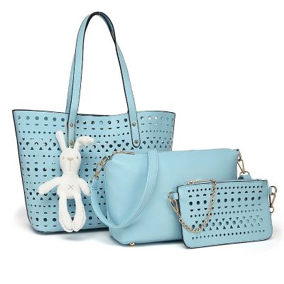 Fashion 2018 new single-shouldered women's bag handheld slanting big baozi mother bag three sets