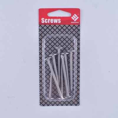 Hardware screw suction card packing 8PCS round head wasi drill tail 4.2-18*50