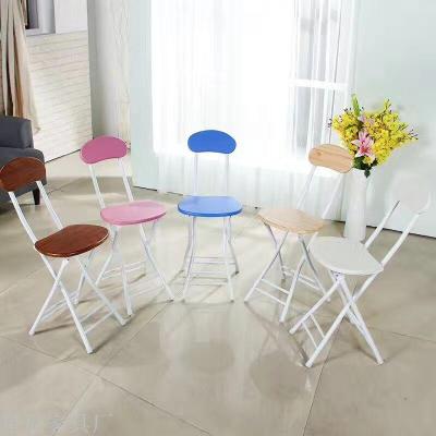 Folding Chair Small Chair Wave Wood Chair Portable Chair