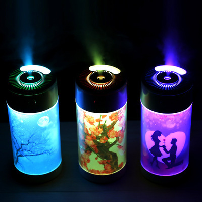 foreign trade exclusive for new magic cup mute aromatherapy home for office and car colorful night lamp usb creative humidifier