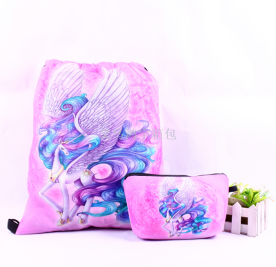 Hot selling fast selling Hot style printing envelope European and American style portable combination bundle pocket cosmetic bag wholesale