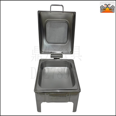 DF27896 tripod hair stainless steel kitchen hotel tableware second generation square visible cover cooking stove