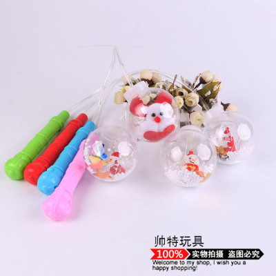 The night market's new portable Popsicle ball flash Popsicle lantern children's toy square stalls are selling