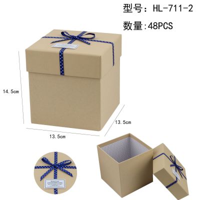 Manufacturers Supply Square Creative Valentine's Day Gift Box Crystal Ball Resin Toys Apple Kraft Paper Gift Box