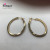 New Europe and the United States Export Trend Personality Iron Wire Electroplated Metal Stick Onion Skin Ear Ring quickly sell hot wholesale
