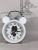 New Bear Double Ringing Bell Metal Mute Alarm Clock with Light Student Children Clock