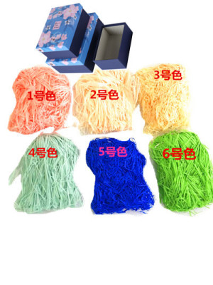 Factory in Stock 27 Color Gift Box Filler Shredded Paper 50G Small Package Raffia