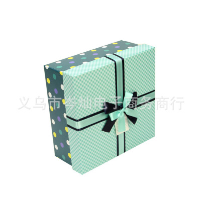 Supply Customized Bowknot Simple Color Gift Box Gift Packaging Gift Box High-End Gift Box 1-4