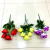 Five - headed ruffled rose artificial flowers