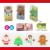 Super rabbit - multi-colored rubber with pencil sharpener for Christmas display box