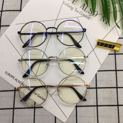 New flat lens myopia frame color sunglasses metal style