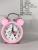 New Bear Double Ringing Bell Metal Mute Alarm Clock with Light Student Children Clock