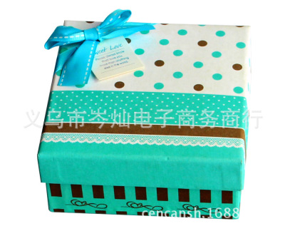 Z40 New Bow Simple Color Gift Box Gift Packaging Gift Box High-End Gift Box
