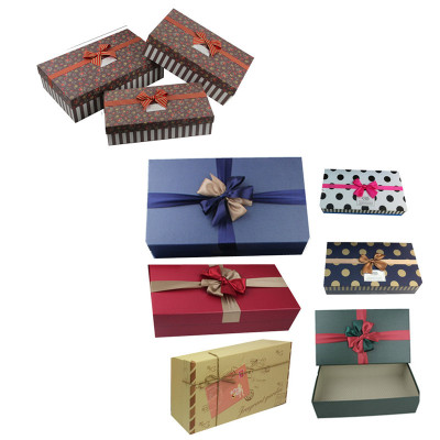 Factory Supply Fashion Gift Box Simple and Generous Solid Color Gift Box in Stock