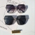 New metallic sunglasses big frame sunglasses women fashion square personality
