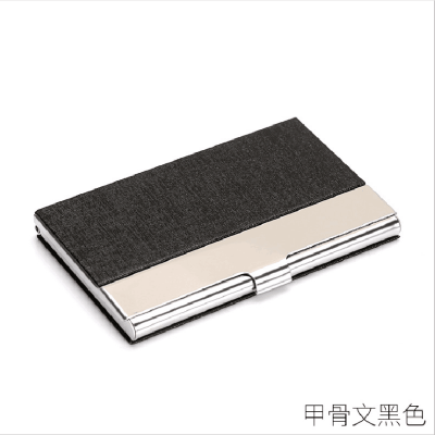 Metal stainless steel business card box business card holder can customize LOGO