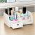 Desktop Cosmetics Storage Box Wooden Mini Dresser Simple Skincare Storage Finishing Box Storage Rack Household