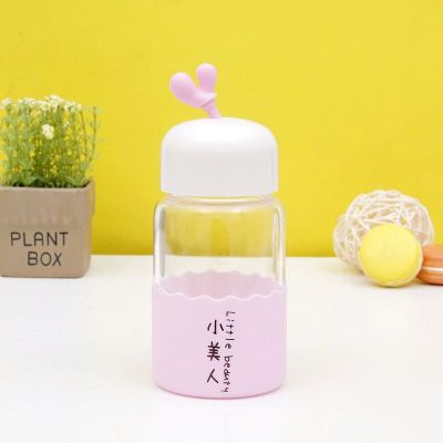H59 Creative New Korean Style Beautiful Girl Fairy Glass Single Layer Water Cup Cartoon Drinking Cup Wholesale