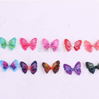 DIY handwork simulation bow accessories fabric ring chest flower clothing material manufacturers wholesale