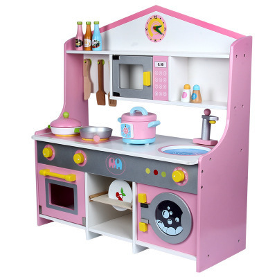 Upgrade the new children's Japanese kitchen B model simulated kitchen children over the house gas hearth pool