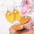 European and American vintage leather earrings pearl leather studs punk style cow-skin water drop shape leaf buckle