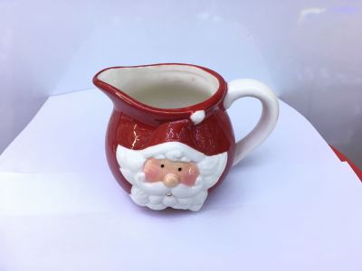 Ceramic Christmas seasoning bottle, milk cup. Christmas crafts