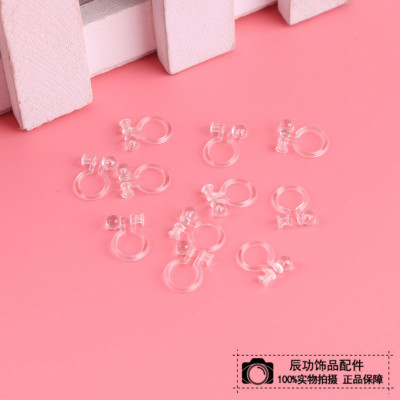 Small studs, invisible ear clips, no holes, earrings, fashion accessories